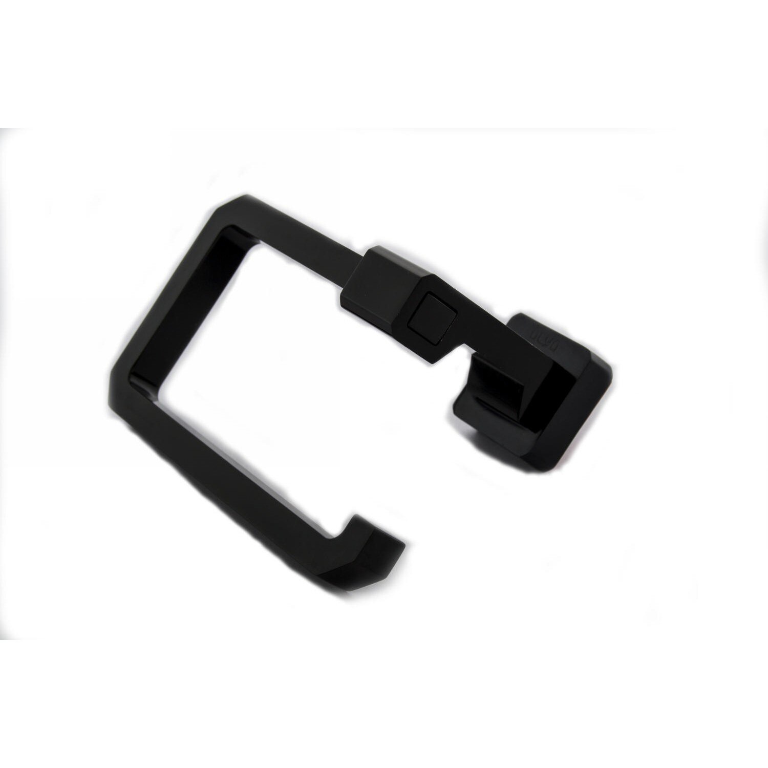 Suport rectangular prosop Alya, Gama Premium, aluminiu eloxat, Negru