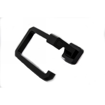 Suport rectangular prosop Alya, Gama Premium, aluminiu eloxat, Negru Suport rectangular prosop Alya, Gama Premium, aluminiu eloxat, Negru