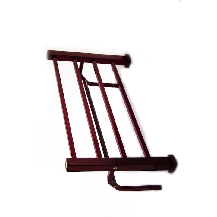 Etajera si Suport prosoape Alya, Gama Premium, aluminiu eloxat, Rosu