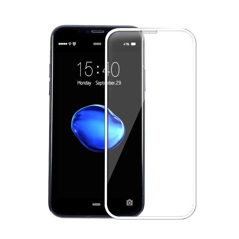 Folie protectie full size 5D Iphone X Alba