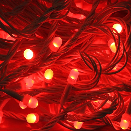 Instalatie de Craciun 5 m x 0,8 m Perdea, Rosie, 240 leduri, SDX, 9017R / instalatie perdea luminoasa exterior