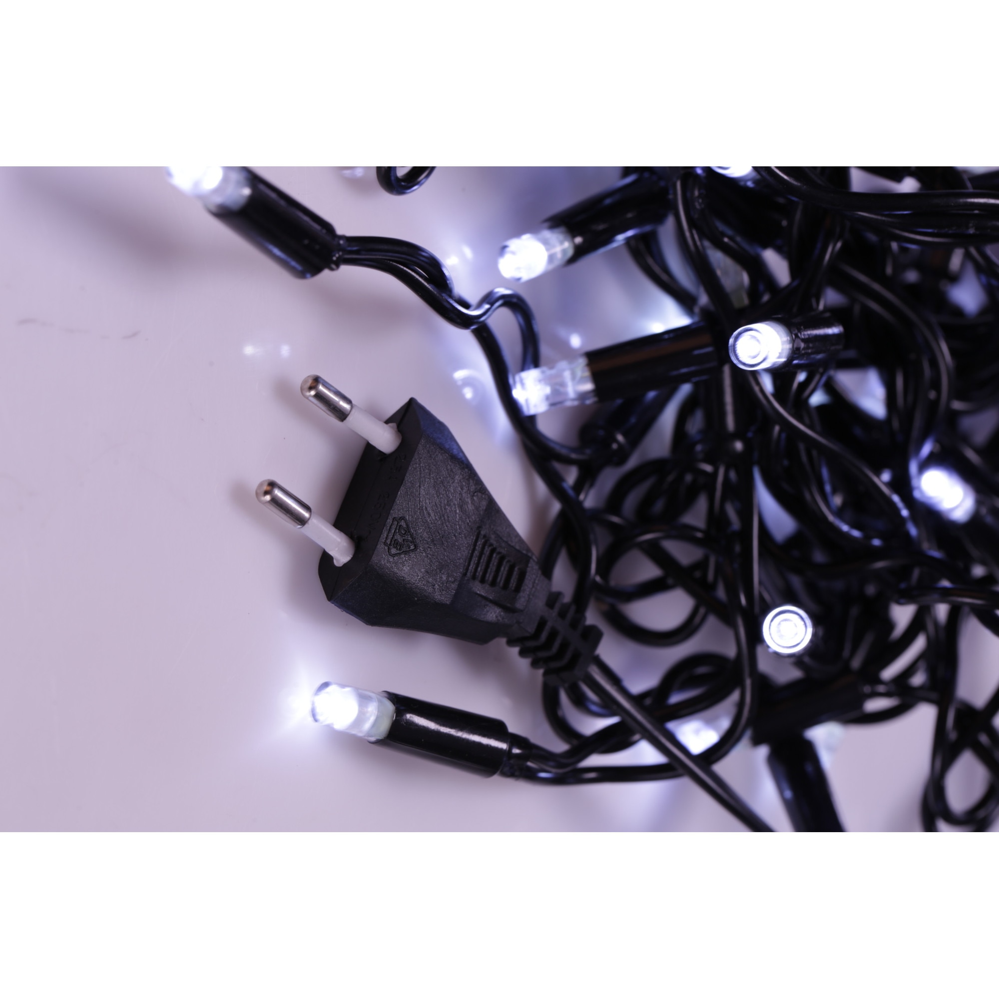 Instalatie de Craciun, 5 m franj FLASH Alba Rece, 96 leduri, SDX, 5801W / franjuri / turturi