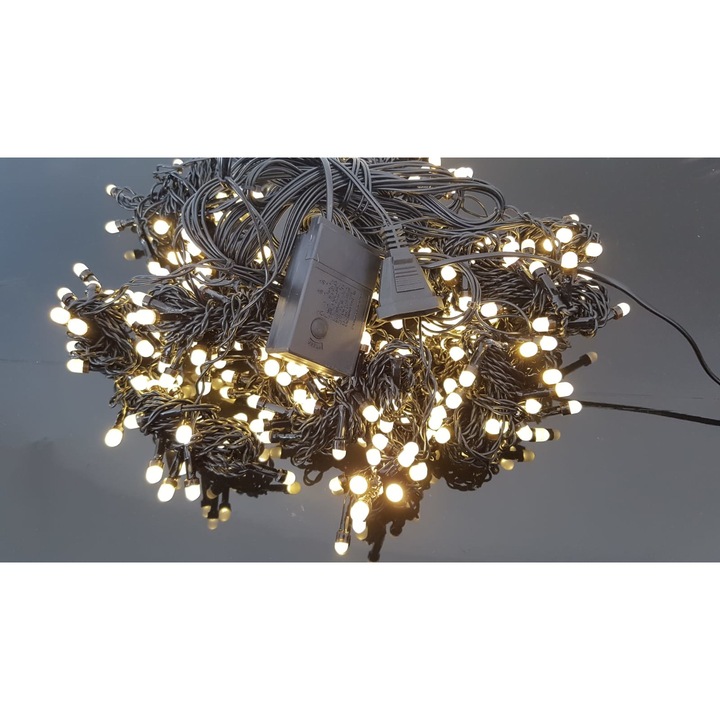 Karácsonyi fényfüzér 3 m / 3 m, Függöny, Meleg fehér, 352 LED, SDX, 5804WW / fényszerelés / kültéri / füzér