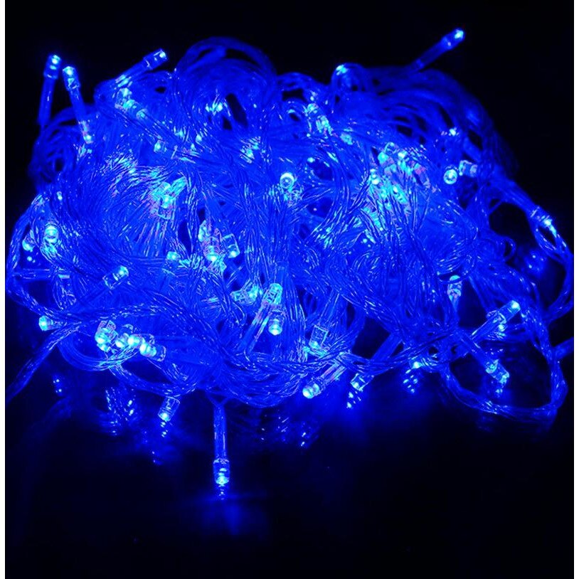 Instalatie de Craciun, Liniara, 8 m, Albastru, 100 leduri, SDX, 3127B