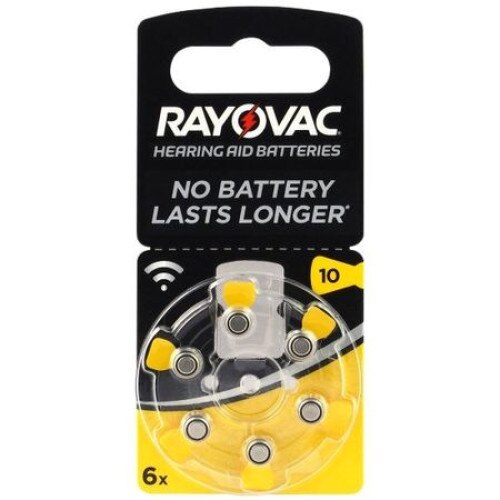 Set 6 baterii auditive zinc-aer Rayovac Acoustic Special 10