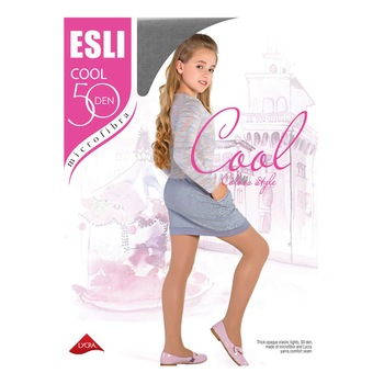 Dres pentru copii, elastic si mat din microfibra 50 Den Esli Cool, Conte Elegant, Gri Dres pentru copii, elastic si mat din microfibra 50 Den Esli Cool, Conte Elegant, Gri