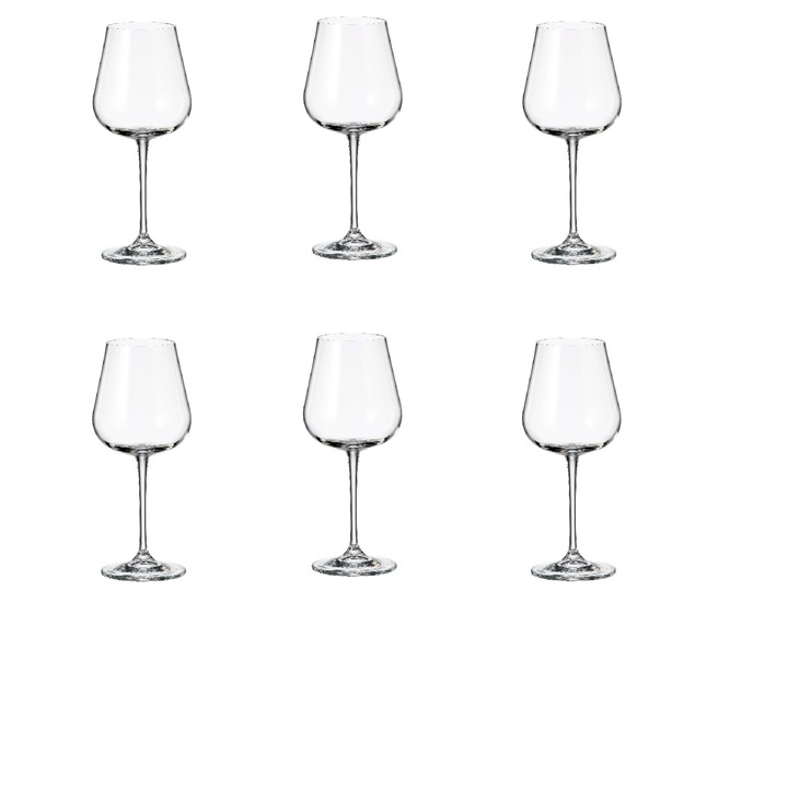 Чаши за вино Crystalite Bohemia Ardea, 540 ml, 6 бр
