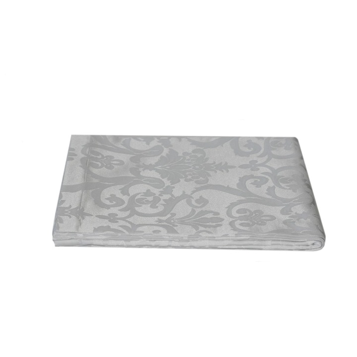 Fata de masa 160 x 220, Damasc, Tyana Accesorii, Alb Baroco