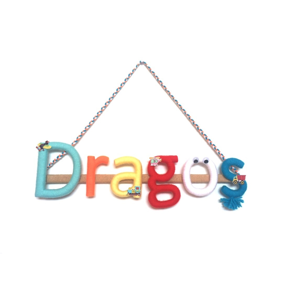 Nume personalizat multicolor 