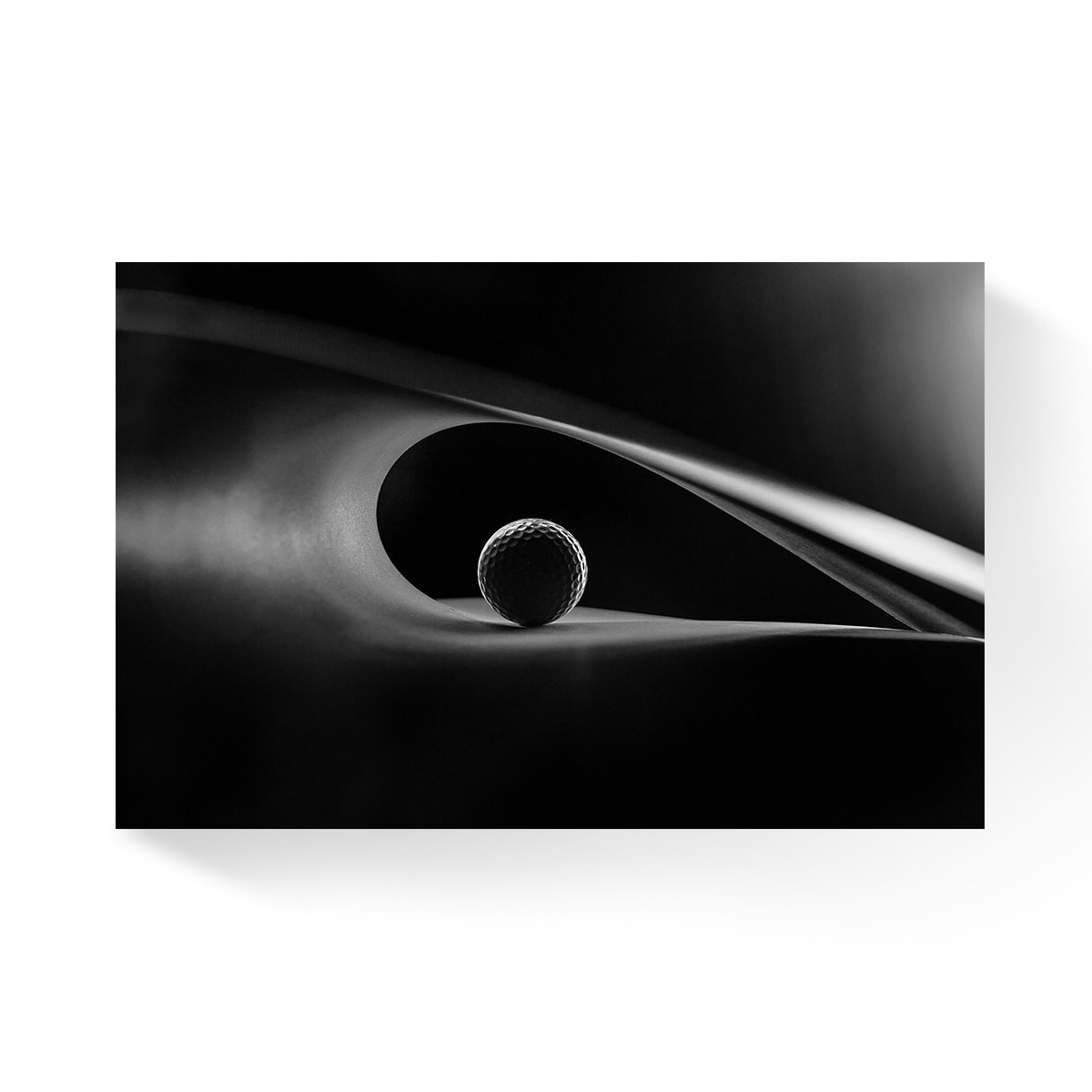 Tablou Canvas - Golf, Minge, Abstract, Alb/Negru, 80 x 120 cm