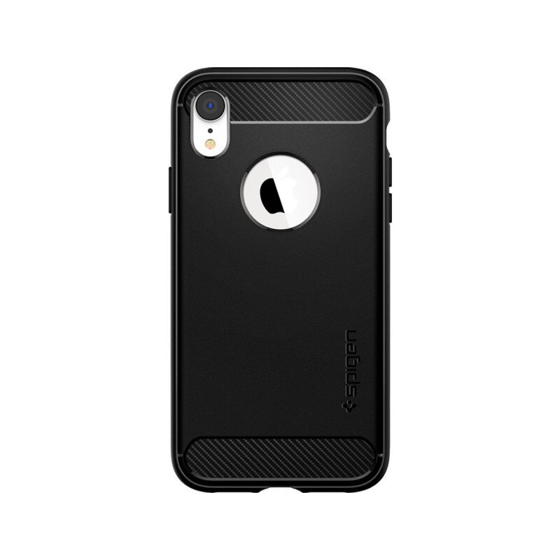 Husa Premium Originala Spigen Rugged Armor iPhone Xr Negru Silicon