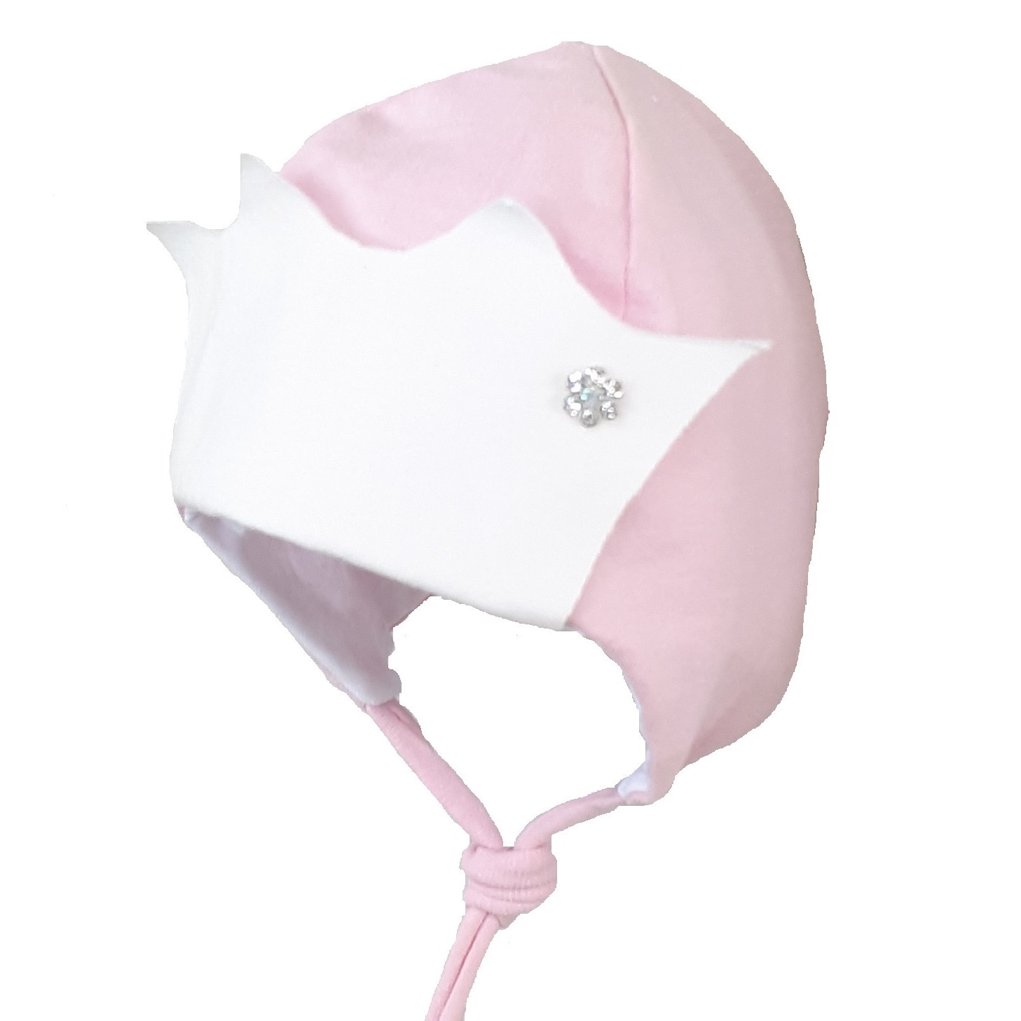 Caciula Mic Pitic C127NN cu coronita de printesa, roz, 42 cm