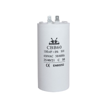 Condensator de pornire motor de curent alternativ seria CBB60 100uF/450V Condensator de pornire motor de curent alternativ seria CBB60 100uF/450V