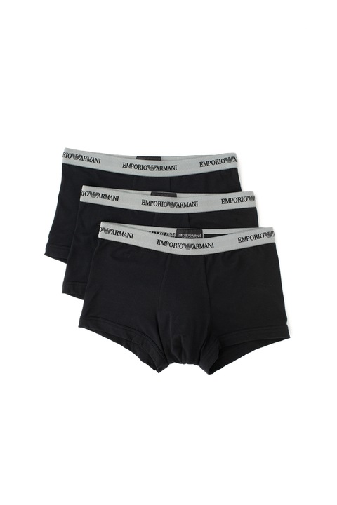 Emporio Armani Underwear, Set de boxeri - 3 perechi, Negru