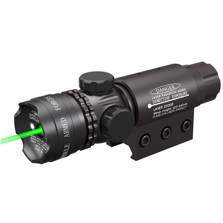 Vizor cu laser pentru pistol sau pusca, DS-522, Verde
