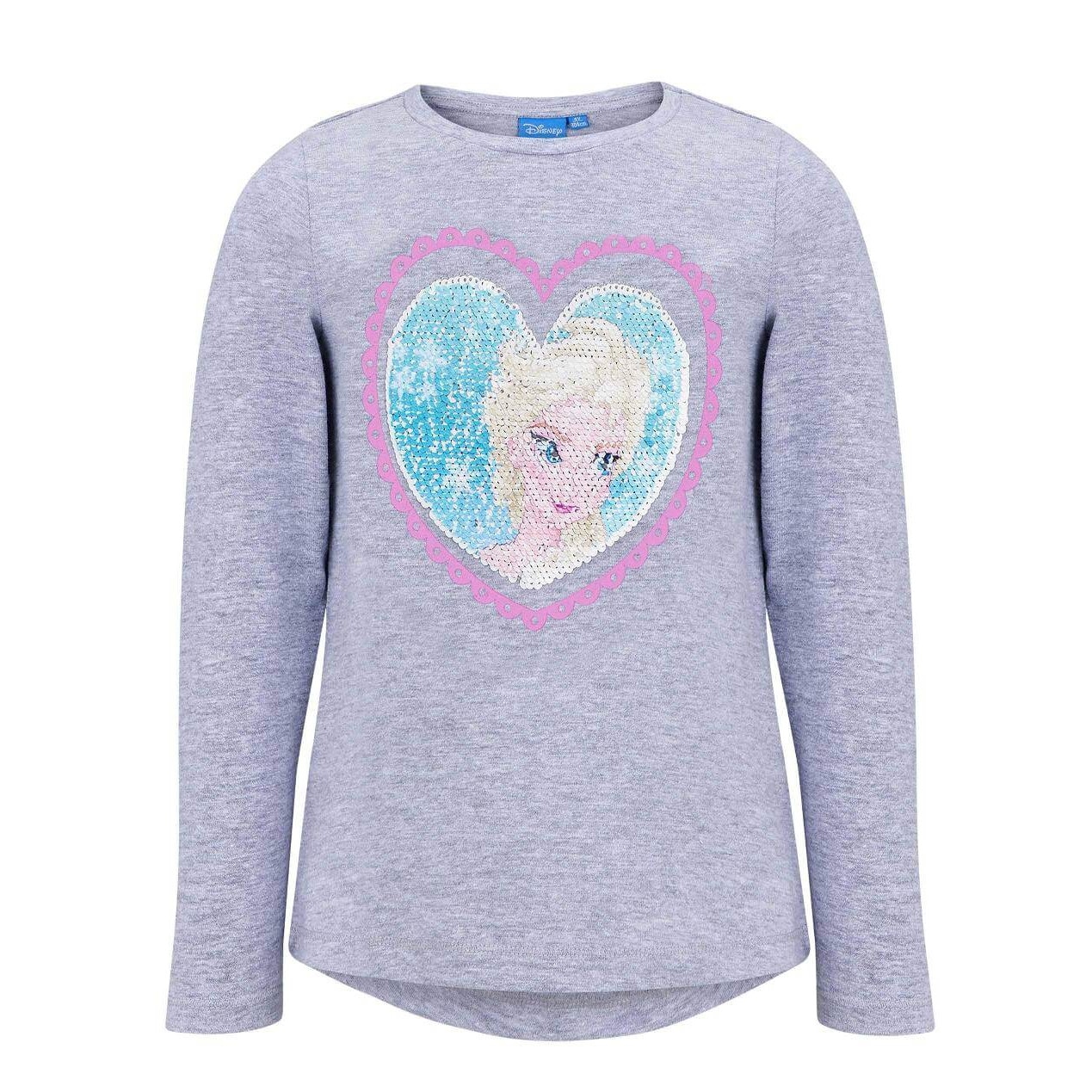 Bluza cu paiete reversibile Disney Frozen gri, 2 ani, 92 cm