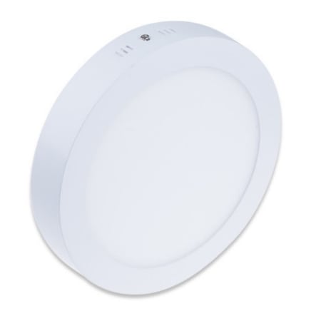 Set 2 plafoniere/corpuri de iluminat LED, Model Light, 18 W, 6400 K, A++, rotund, alb