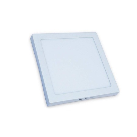 Set 2 plafoniere/corpuri de iluminat LED, Model Light, 18 W, 6400 K, A++, patrat, alb
