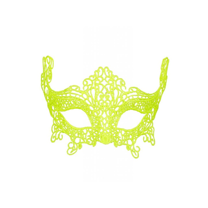Neonsárga csipke szemmaszk
