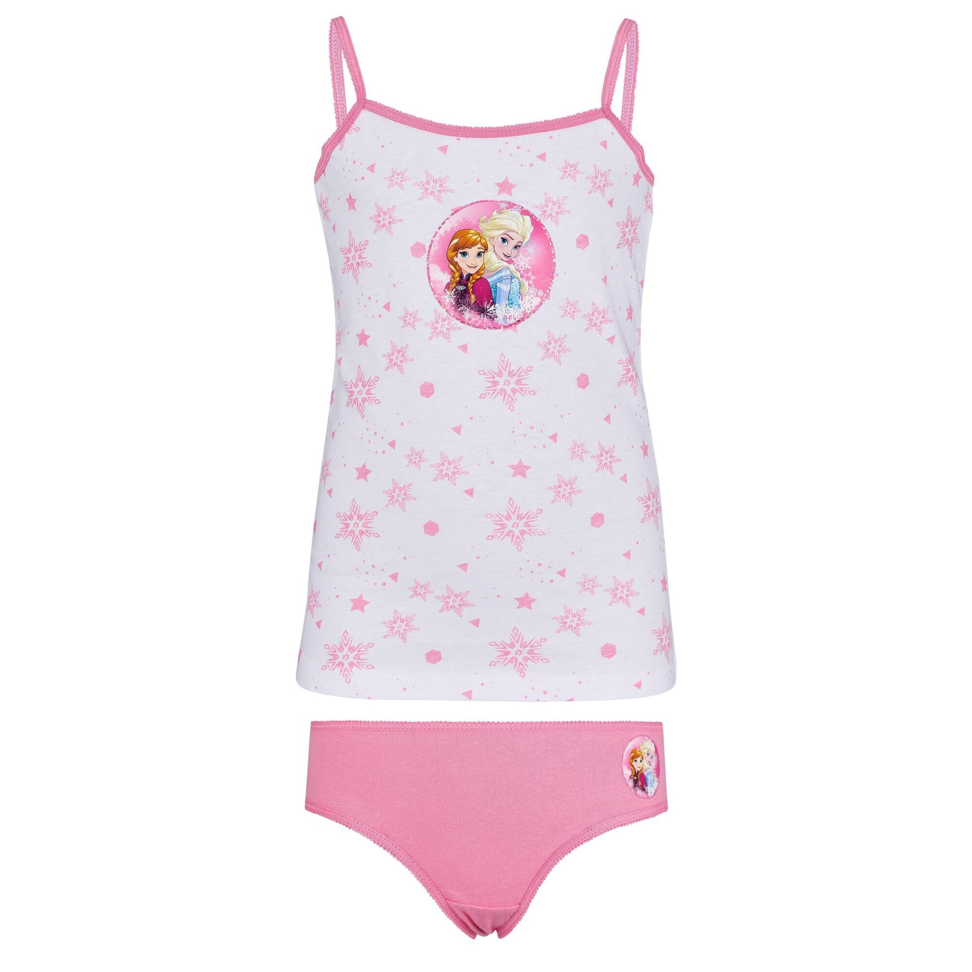 Set maieu si chilotei Disney Frozen alb/ roz