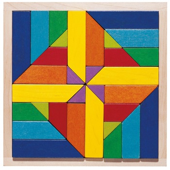 Joc de indemanare si puzzle, Haba, Geomix, 3ani+ Joc de indemanare si puzzle, Haba, Geomix, 3ani+