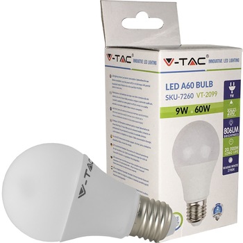 Bec LED A60 E27 9W 2700K Lumina Calda, SKU-7260 Bec LED A60 E27 9W 2700K Lumina Calda, SKU-7260