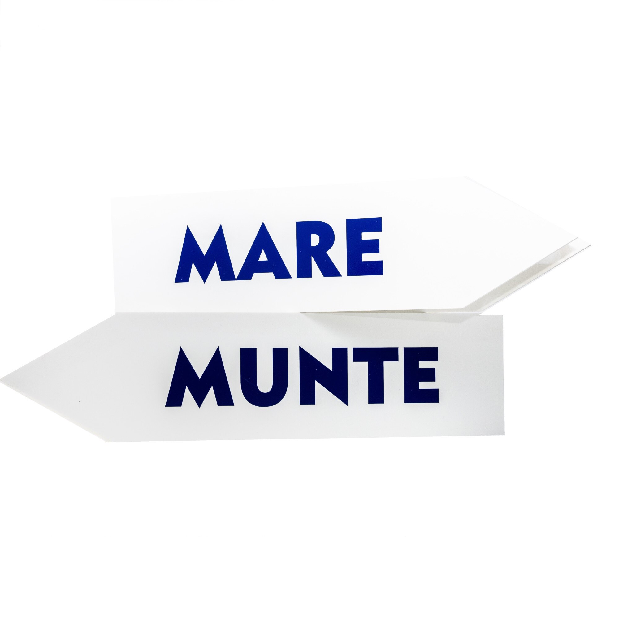 Set sageti mare/munte, SPS, alb/albastru, 40 x 10 cm