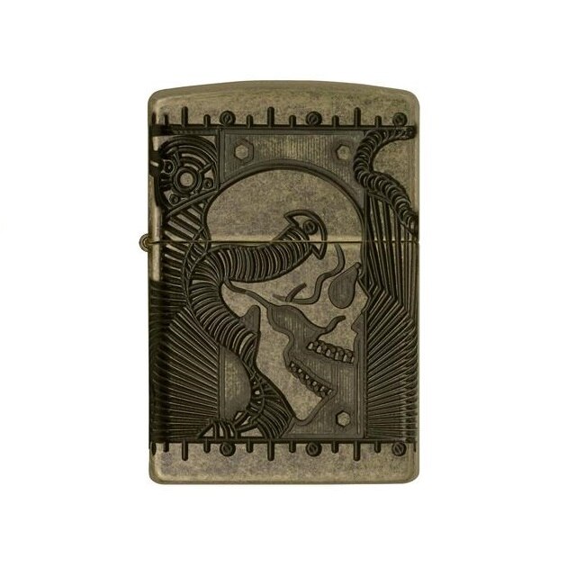 Bricheta Zippo Steampunk Antique Brass