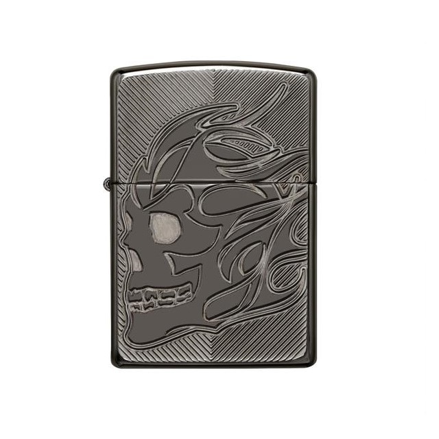 Bricheta Zippo Armor Skull Black Ice