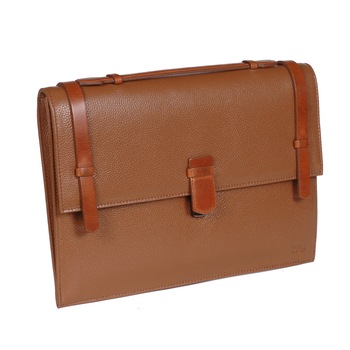 Mapa din piele maro coniac, model cu capac si maner 1098, MAGAZINULDEGENTI Mapa din piele maro coniac, model cu capac si maner 1098, MAGAZINULDEGENTI
