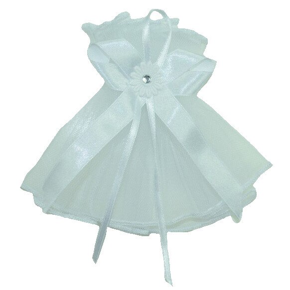 Floare pentru decorarea lumanarii de botez-NN FL6A, Alb