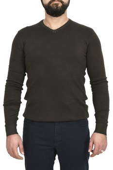 Pulover barbat, TMK Fashion, kaki, Kaki Pulover barbat, TMK Fashion, kaki, Kaki