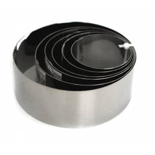 Set 6 forme inox rotunde copt prajituri RAKI 6cm,7cm,8cm,9cm,10cm,12cm