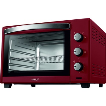 Cuptor electric Samus CS-45RED, 45 litri , 2000 W, Rosu Cuptor electric Samus CS-45RED, 45 litri , 2000 W, Rosu