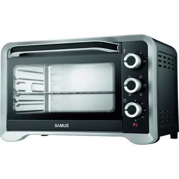 Cuptor electric Samus CS-35BC4, 1600 W, 35 litri, Convectie, Negru Cuptor electric Samus CS-35BC4, 1600 W, 35 litri, Convectie, Negru