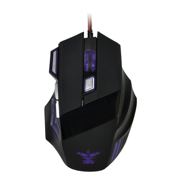 Mouse Gaming Racer, Xzero, Negru