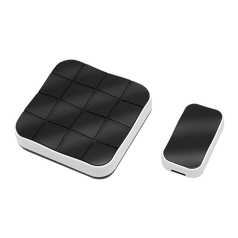 Sonerie Wireless Fara Fir Blow cu 10 Melodii si 1 Transmitator Distanta 70m, Culoare Negru/Alb