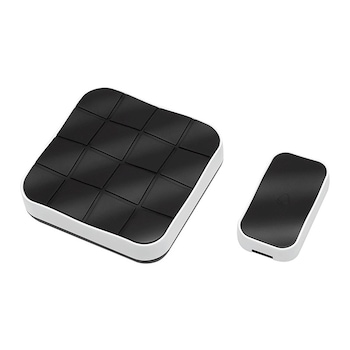 Sonerie Wireless Fara Fir Blow cu 10 Melodii si 1 Transmitator Distanta 70m, Culoare Negru/Alb Sonerie Wireless Fara Fir Blow cu 10 Melodii si 1 Transmitator Distanta 70m, Culoare Negru/Alb