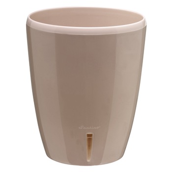 Ghiveci inteligent pentru orhidee cu sistem de autoudare Orhideia Twin, cu volumul de 1.3l nisip, cu fitil textil de transportare a apei la radacini Ghiveci inteligent pentru orhidee cu sistem de autoudare Orhideia Twin, cu volumul de 1.3l nisip, cu fitil textil de transportare a apei la radacini