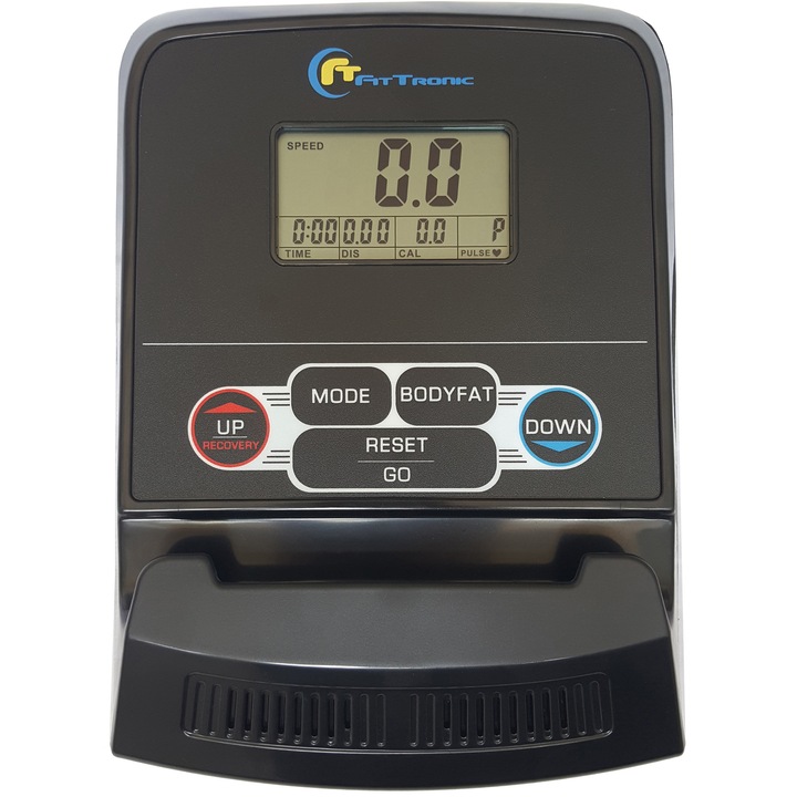 Bicicleta magnetica FitTronic® 510B, cu display nou ce afiseaza mai multe functii in acelasi timp