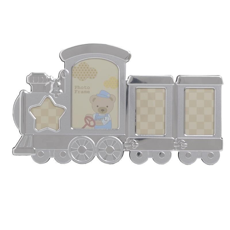 Colaj foto metalic pentru copii Silver Train