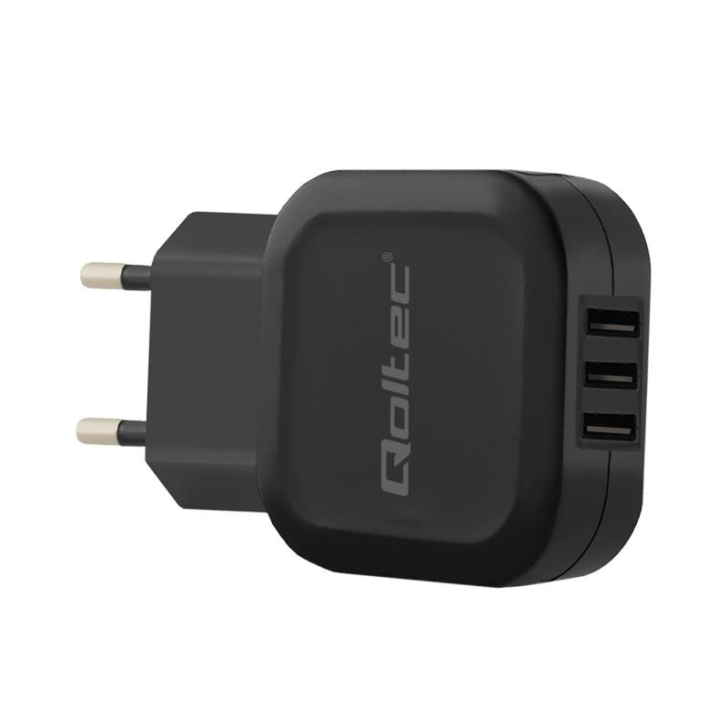Adaptor AC Qoltec, 17W, 5V, 3.4A, 3xUSB