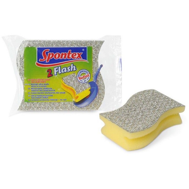 Burete de bucatarie Spontex 2Flash 2buc