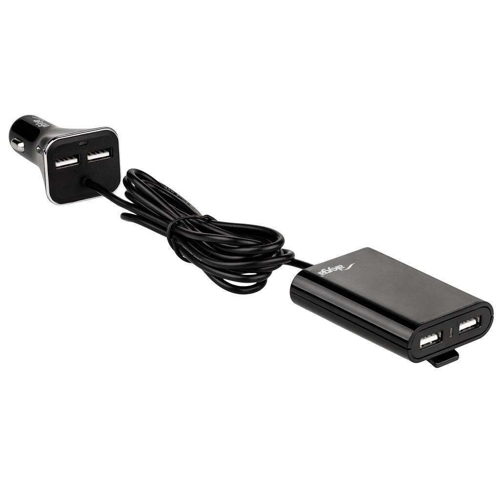 Incarcatoare auto Akyga, 9000mA, 4xUSB, negru