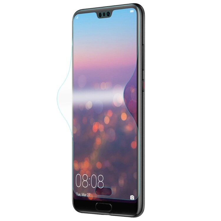 Folie ENKAY de protectie completa a ecranului 3D, TPU+PET, pentru Huawei P20 Pro, transparenta