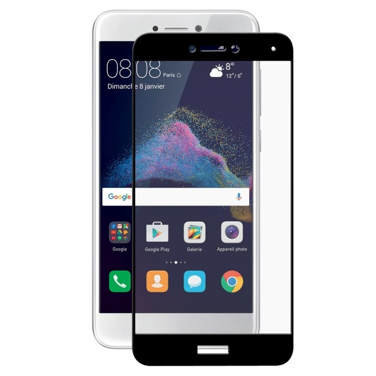 Folie ENKAY de sticla protectoare a ecranului, pentru Huawei P8 Lite (2017), negru