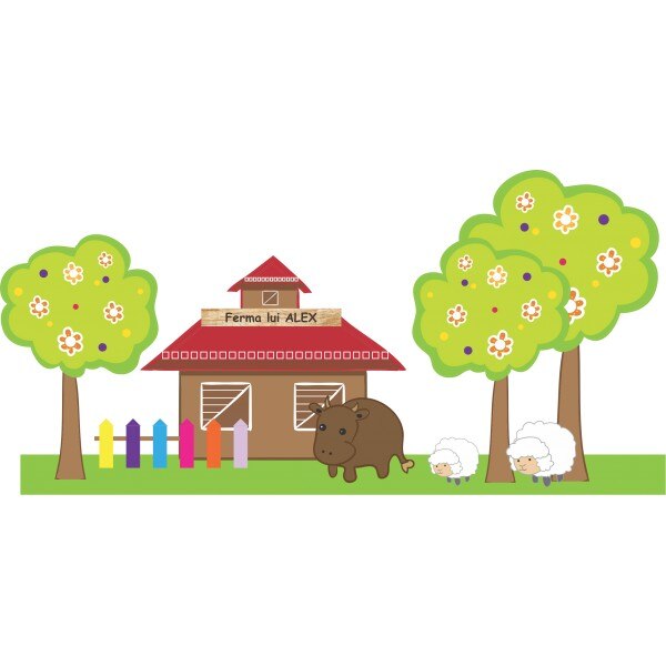 Sticker decorativ Ferma, 164 x 80 cm