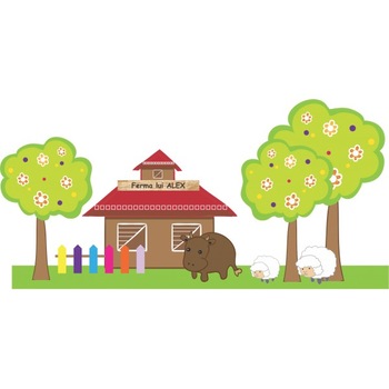 Sticker decorativ Ferma, 164 x 80 cm Sticker decorativ Ferma, 164 x 80 cm