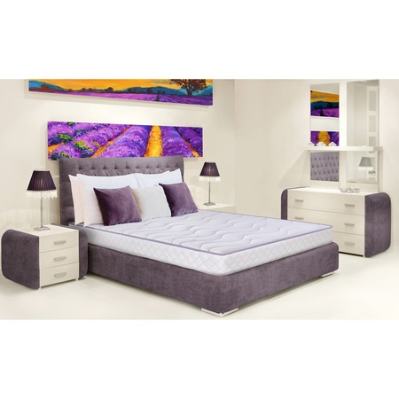Saltea superortopedica Tri Flexa Lavanda Therapy 12+3+3 Memory Green Future, 160 x 200 cm