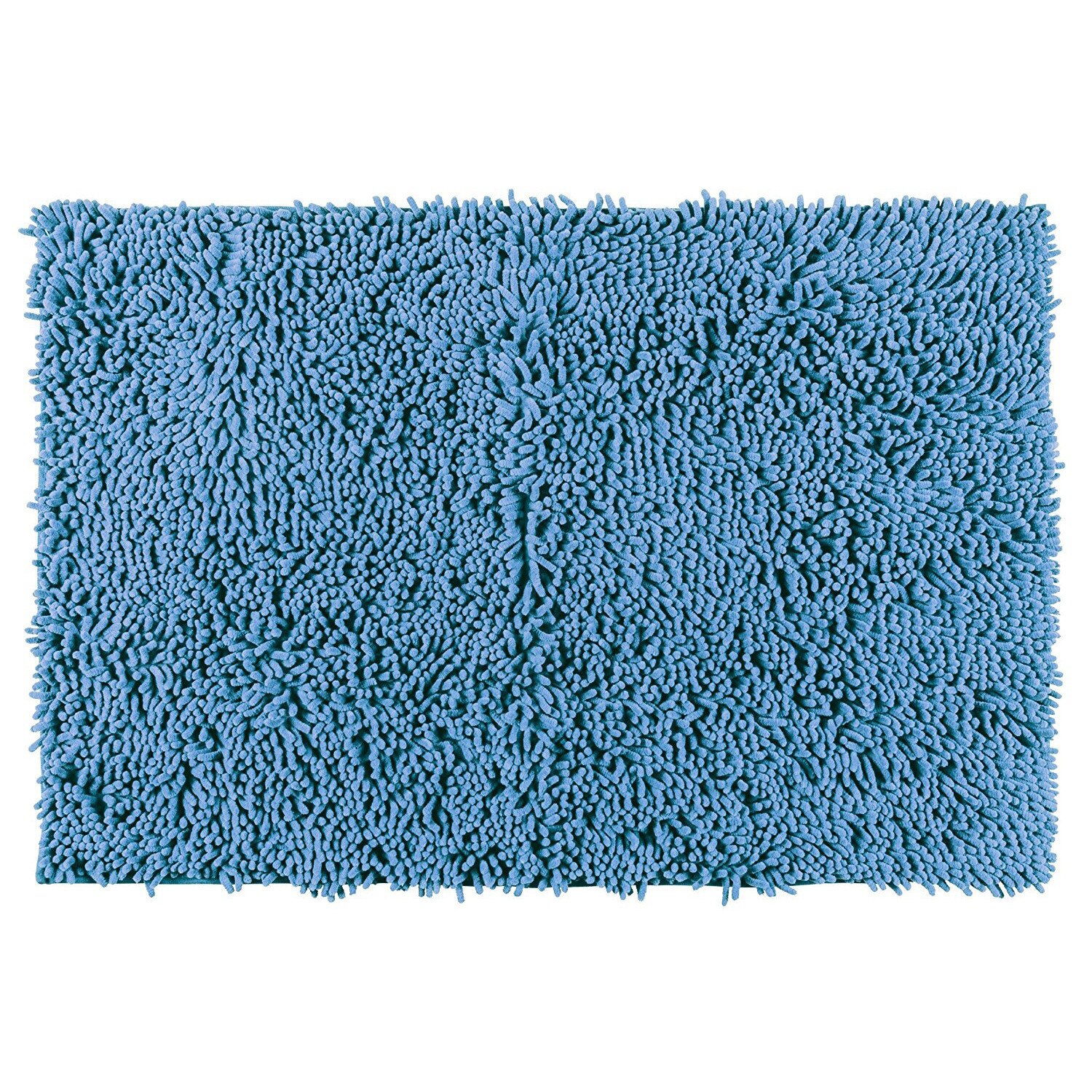 Covoras baie Wenko, Plastic/Poliester, 80x50 cm, Albastru